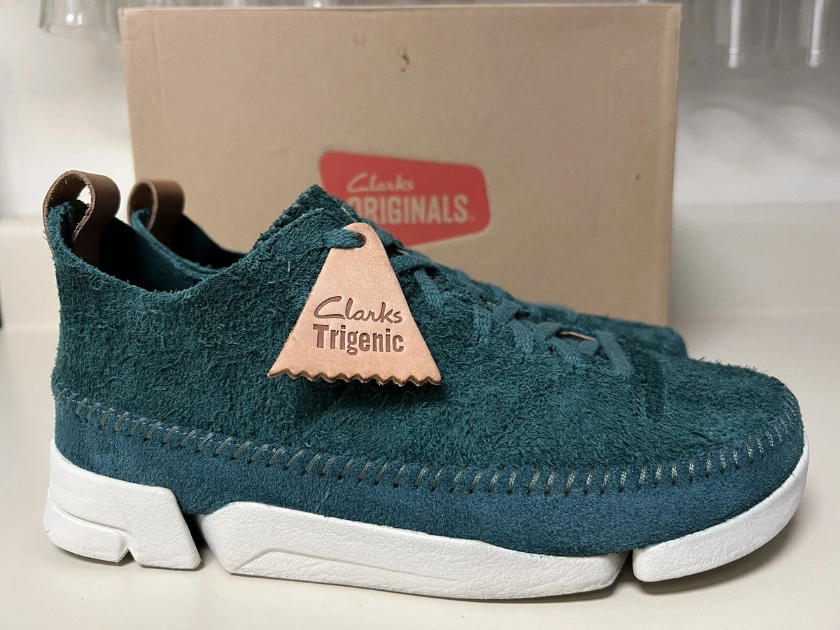 Clarks Trigenic Flex Green Suede Vibram Soles W/box (Size 26117462 | eBay