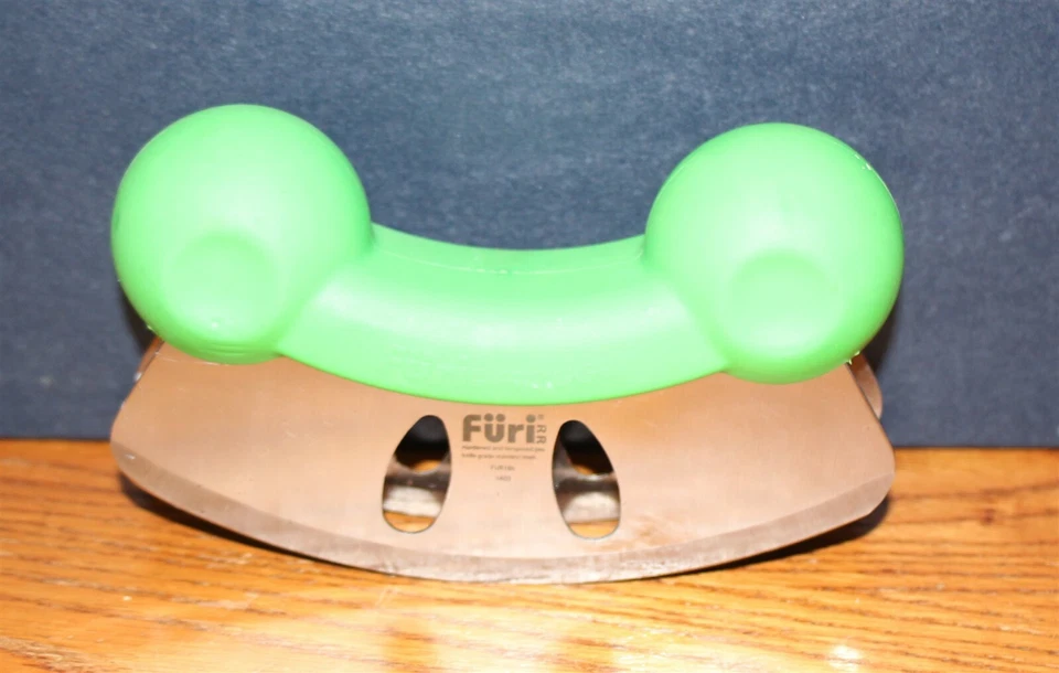 FURI Froggy 双刀片 Mezzaluna 绿色 Rachel Ray* 不锈钢 — 第 2/4 张图片