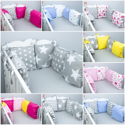 grey star cot bumper