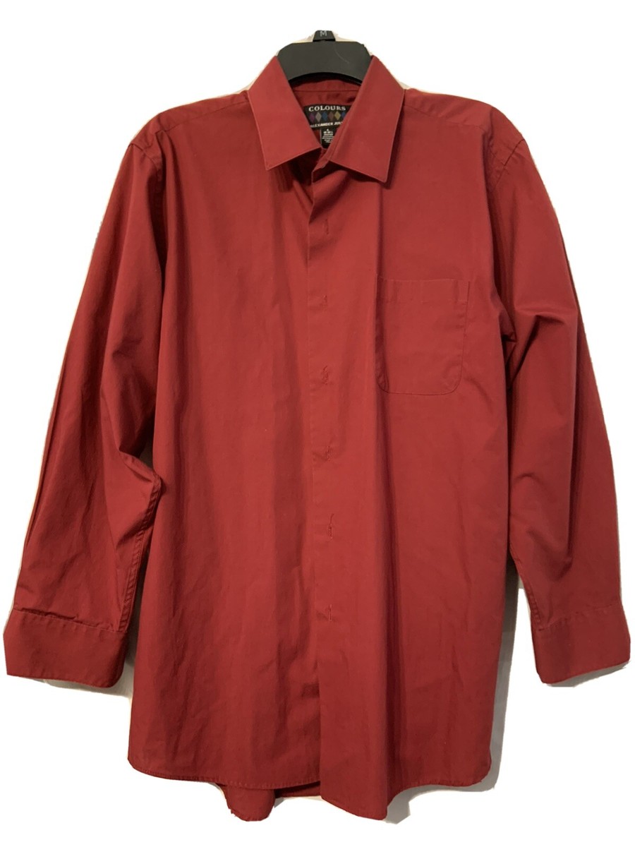alexander julian dress shirts Men's Tall Twill Solid Performance Shirt, 19 35/36 polished look that transitions effortlessly from boardroom to evening events Shirt by Alexander Julian Shipping