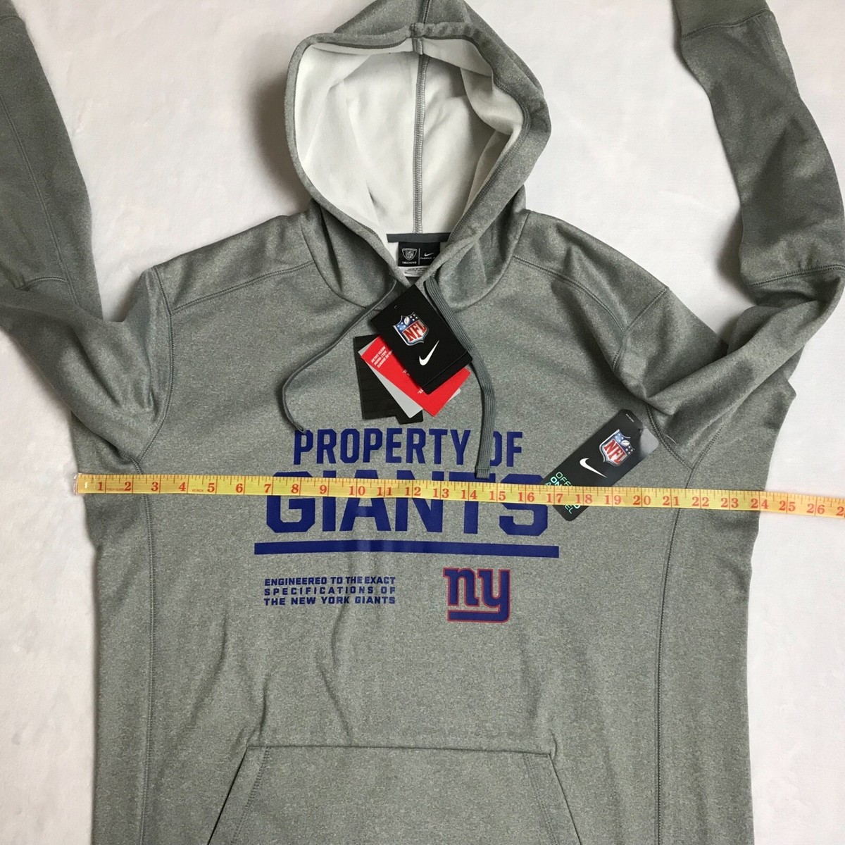 Nike NY Giants NFL Hoodie Pullover Therma-Fit Men