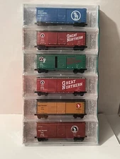MICRO TRAINS 02-16 GREAT NORTHERN NSC GN 6 PACK 40' DD BOX CARS SPECIAL RUN N