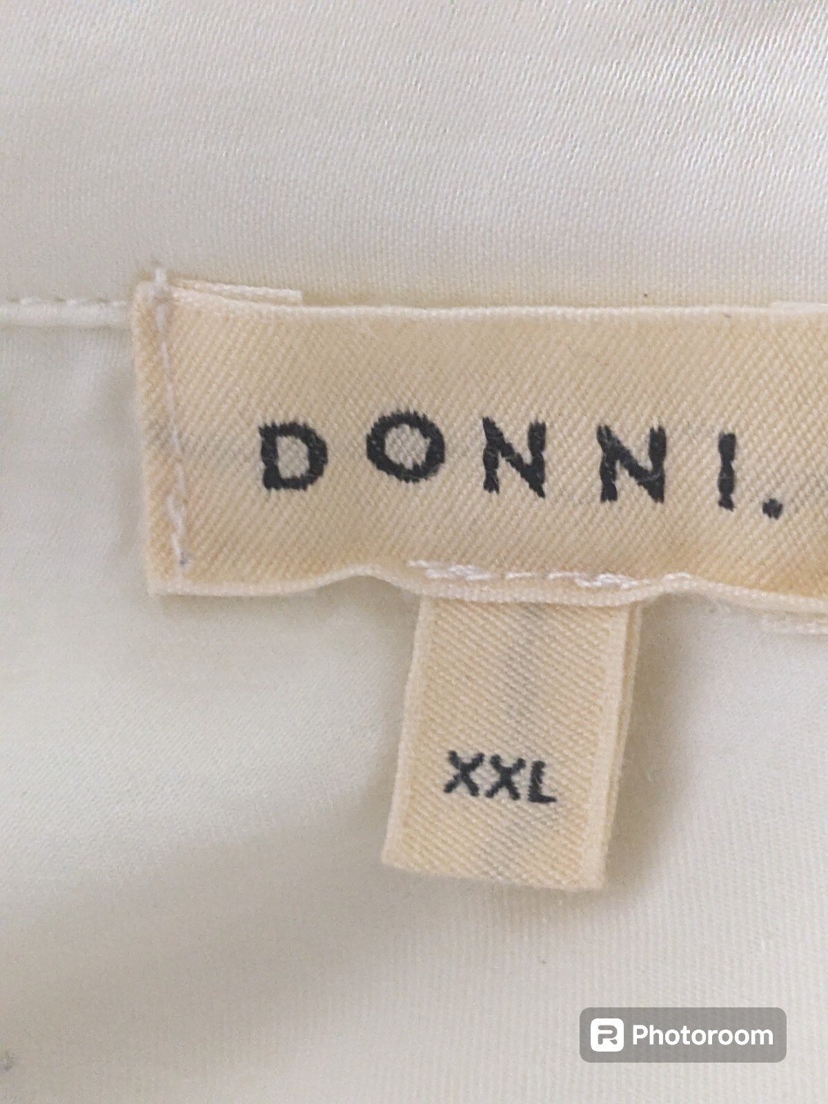 DONNI White Silky Button Down, XXL, EUC - image 4