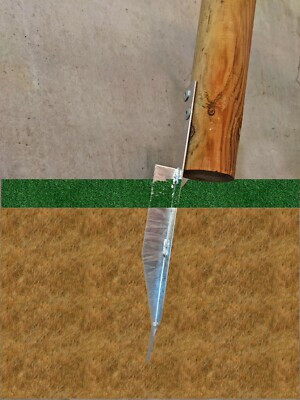 Base Contropiastra Per Fissaggio A Terra Per Ombrelloni A Palo Lateral In Acciaio Zincato Made In Italy - Foto 4