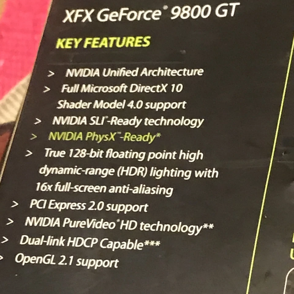 XFX GeForce 9800 GT 512MB GDDR3 Brand Name: XFX - Image 3 of 4
