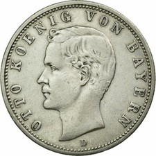 [#59258] Münze, Deutsch Staaten, BAVARIA, Otto, 2 Mark, 1904, Munich, SS, Silber