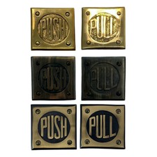 Push and Pull Door Finger Plate Set