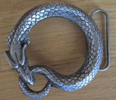 Gürtelschnalle Buckle Schlange