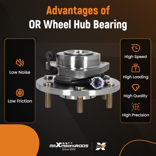 Front Wheel Hub Bearing for 2008 2009 2010 2011 2012 Nissan Armada Titan 4WD AWD - Picture 4 of 12