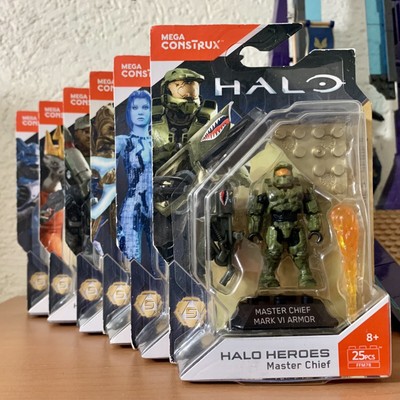 HALO MEGA CONSTRUX HEROES SERIES 5 *FULL NEW & SEALED* PROPHET CORTANA ARBITER