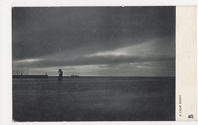 Eine ruhige Nacht, Tuck Mondlichteffekte 954 Postkarte, B054