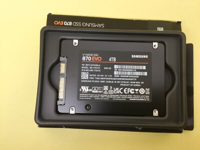 Samsung 870 EVO 4TB 6Gbps SATA 2.5 Inch Internal SSD MZ-77E4T0B/AM