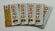 CAMO NATURAL LEAF WRAPS PEACH FLAVOR 5 PACKS 5 WRAPS PER PACK 25 TOTAL