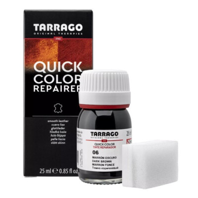 Teinture Réparatrice Tarrago Pour Cuir – Colorant 25 Ml – Pour Cuir Naturel, Synthétique Et Textile
