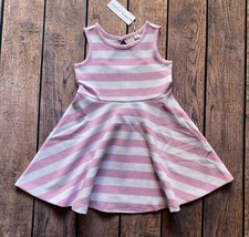 Toddler Girl Size 3 Janie and Jack Purple & White Striped Textured Tank Dress