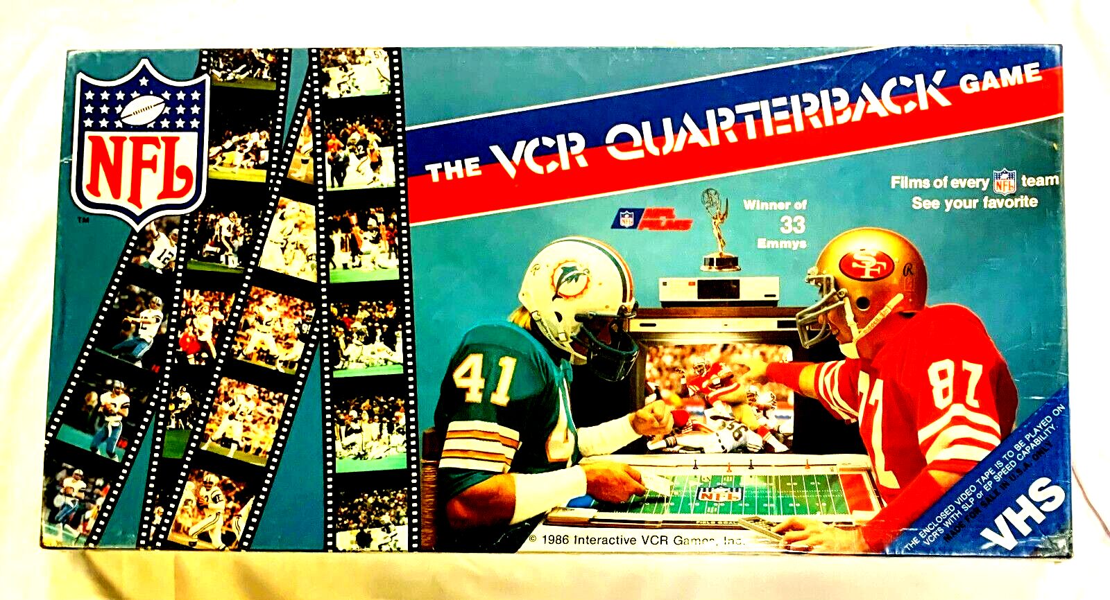 The VCR Quarterback Game NFL Akklaim Brand New NFL Football 1980's
