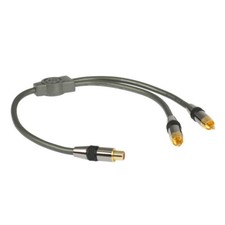 Goldkabel Profi Y-Adapter 1K/2S Cinch
