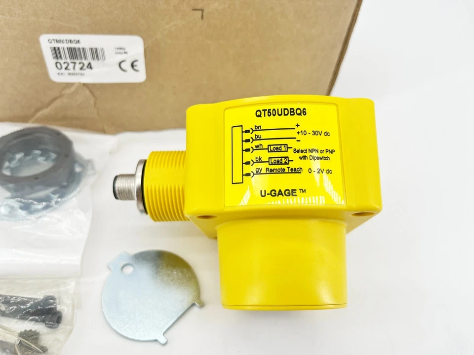 New Banner Engineering QT50UDBQ6 Ultrasonic Proximity Sensor 02724 8m Range - Image 3 of 4