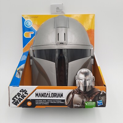 Star Wars The Mandalorian Electronic Mask Helmet Hasbro, Disney Role Playing NEW