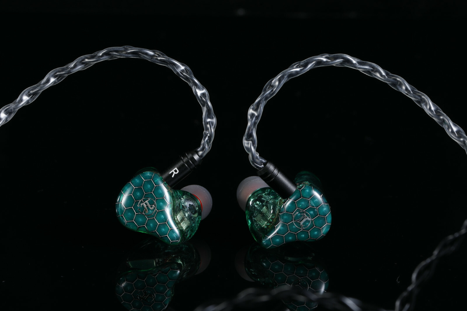 BA Inearmonitors Earphones Paiaudio DR8 IEM HiFi Audio Earbuds In Jade Green