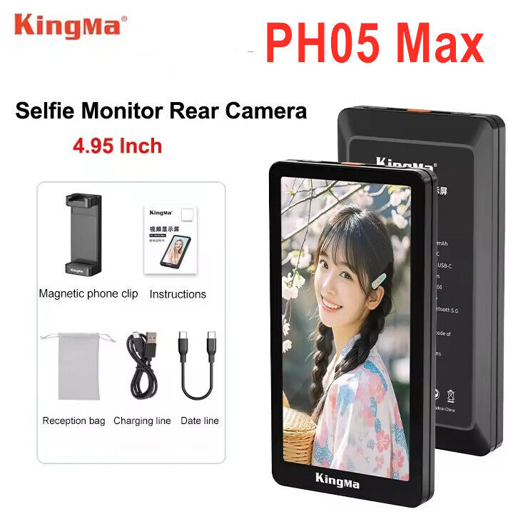 KingMa PH05 MAX 5G Wifi Magnetic Vlog Selfie Monitor Screen KingMa PH05 MAX 5G Wifi Magnetic Vlog Selfie Monitor Screen