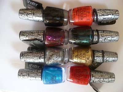 OPI SHATTER NAIL VARNISH GLAMOUR FANCY DRESS UP HALLOWEEN CRACKLE GOTHIC COLOURS