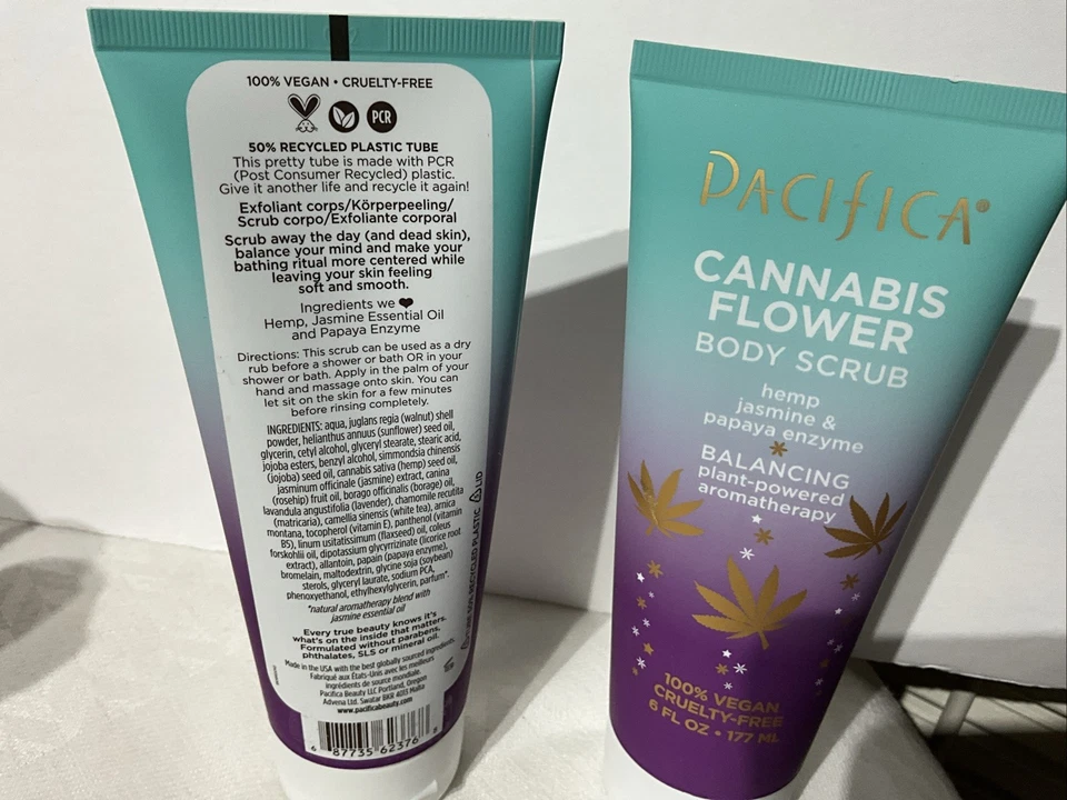 Pacifica Cannabis Flower Body Scrub Lot of Two - Image 3 of 3