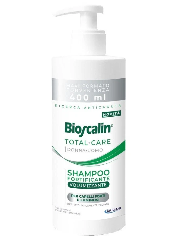 Bioscalin TOTAL CARE Donna - Uomo Shampoo Fortificante Volumizzante 400 ml