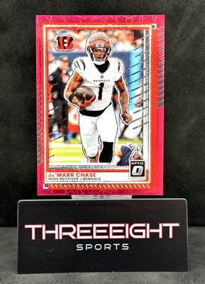 2025 Optic, JA'MARR CHASE /99  Pink Velocity Prizm #2  CINCINNATI BENGALS