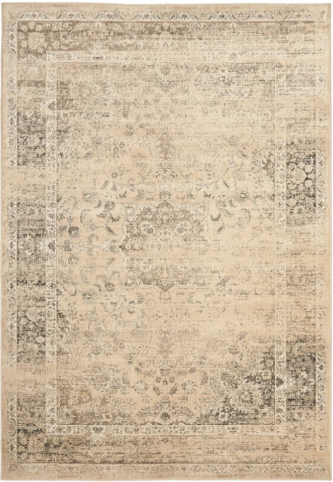 Vintage Collection Accent Rug - 3'3" x 5'3", Warm Beige, Oriental Medallion D... - Image 2 of 3