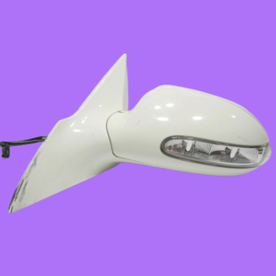 🟩2003 Mercedes R230 SL500 SL55 Side Rear View Door Mirror Left Driver White OEM