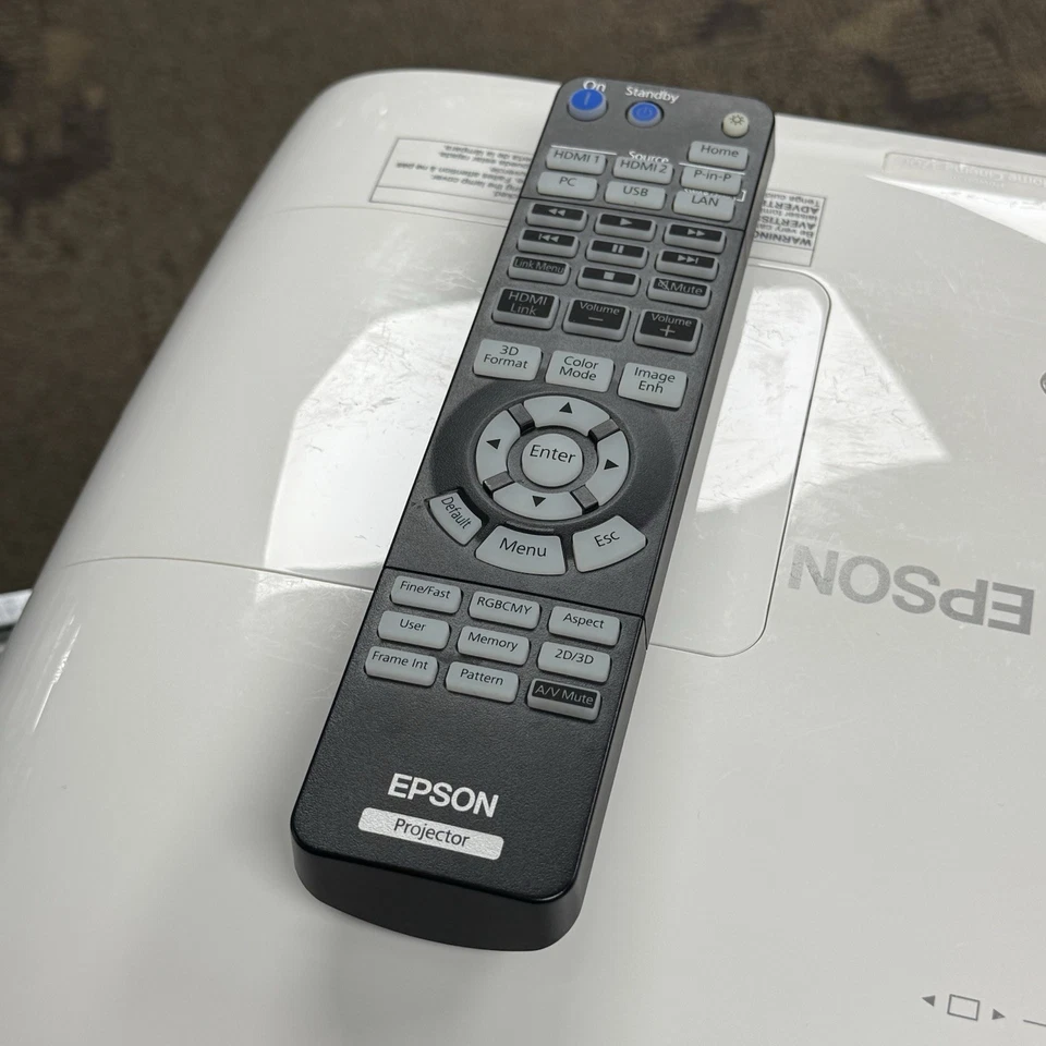 Epson Home Cinema 3700 1080p HD 3LCD Projector W/ Remote - Image 2 of 4