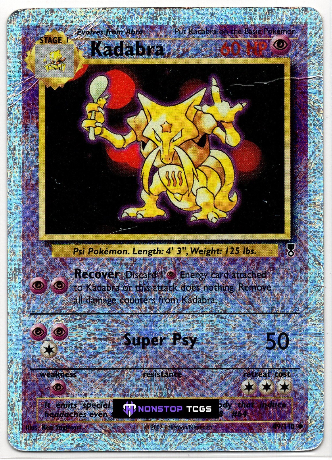 Kadabra 49/110 Pokemon Card TCG Legendary Collection Reverse Holo Damaged ©