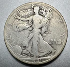 1921-S  WALKING LIBERTY HALF DOLLAR   VG DETAILS  #2091
