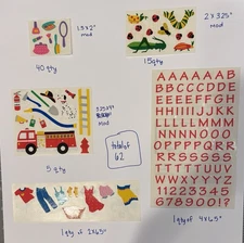 Vintage Mrs. Grossman's Random Lot of 62 stickers, 5 sizes, scrapbook, journal