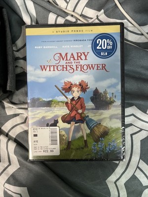 Mary and The Witch's Flower 2 Discs Blu-Ray + DVD + Digital Brand New Sealed