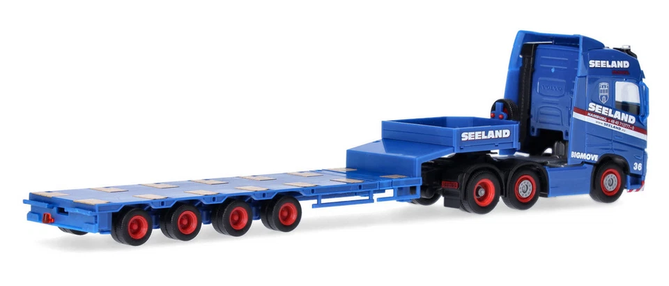 HERPA, VOLVO FH 6x2 con pianale ribassato a 4 assi SEELAND, 1/87,  HER319805 - Immagine 3 di 4