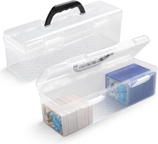 Storage Box for Toploader, Trading Card Storage Box, Card Storage Box Plastic, P