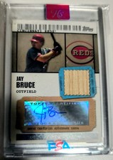 Topps 2009 Ticket To Stardom Jay Bruce Reds Autographed Relic #TSAR-JB /489