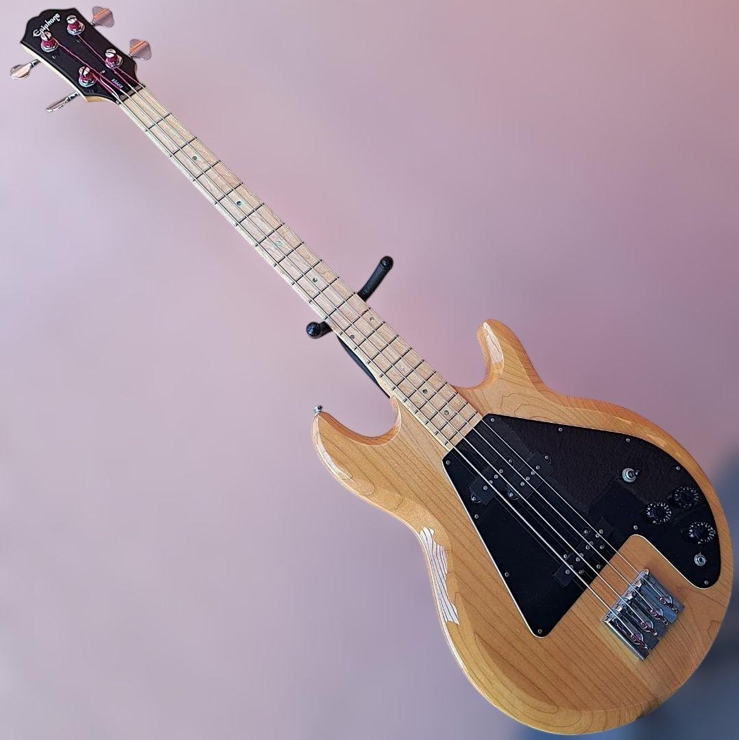 Epiphone Ripper Bass Natural Vintage Style Electric Bass Guitar | eBay