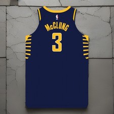 Hot 🥵 NBA Mac McClung #3 Indiana Pacers Stitched Authentic Jersey Sizes S-3XL!