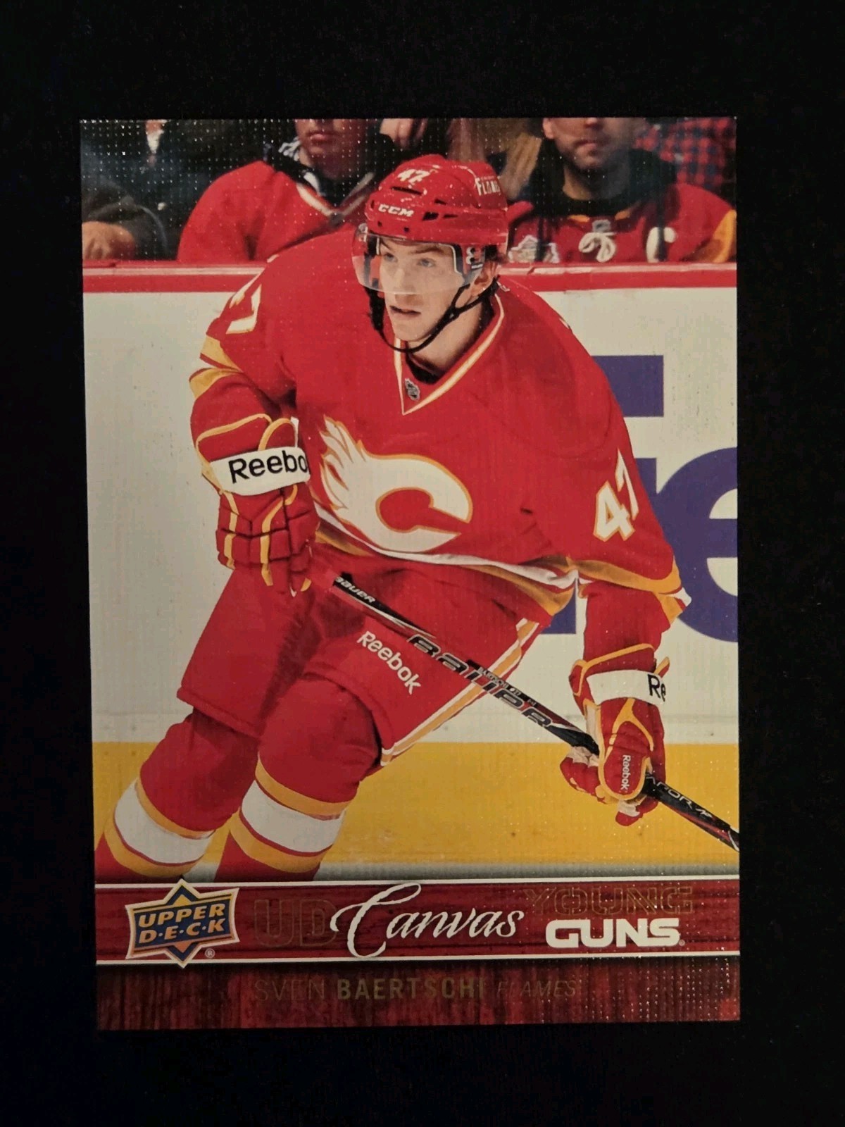 2012-13 Upper Deck UD Canvas Young Guns Sven Baertschi RC #C93 Rookie Flames