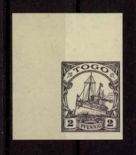 Dt. KOLONIEN - TOGO - 2 Pfg. UNVERAUSGABTE WERTSTUFE !! - PROBEDRUCK !! RARE !!