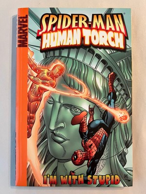 Marvel Spider-Man Human Torch I m With Stupid Digest   Manga Spiderman