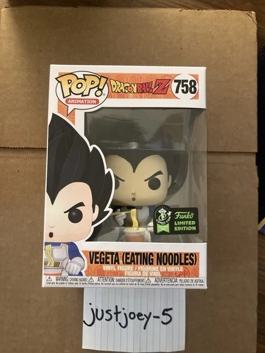 Funko Pop! Dragon Ball Z - Vegeta (Eating Noodles) #758 - ECCC Sticker