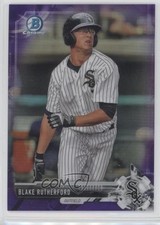2017 Bowman Draft Chrome Purple Refractor 42/250 Blake Rutherford #BDC-80 s1i