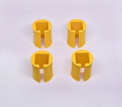4x Preston Innovations Offbox 30mm - 19mm Square Leg Insert Adapter Seatbox