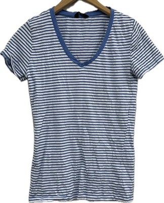 Blau-weiß gestreiftes Damentop Größe 6 Damenbekleidung Mode