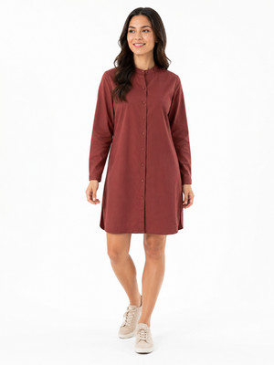 Shirtkleid rot Größe S Damen flip*flop Kleid rostbraun UVP:49,95  O25