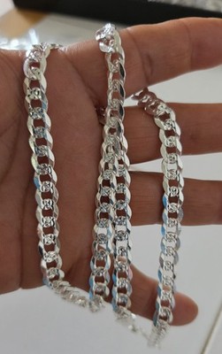    Cadena cubana link  diamantada en plata 925  ''  5.3mm 